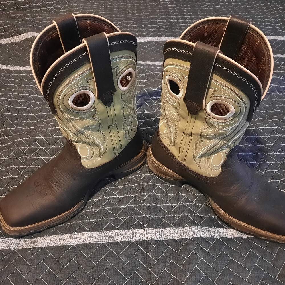 Durango Lady Rebel Lime Western Boot Size 8 M - Picture 5 of 7